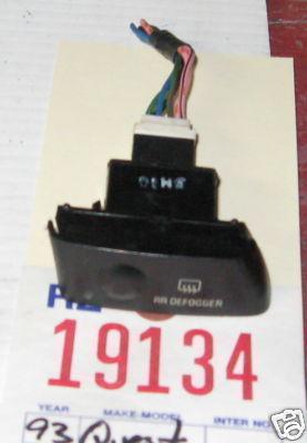 Nissan 93 quest defrost defog defroster defogger switch 1993