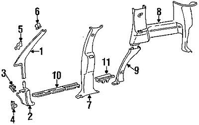 Gmc 16651848 genuine oem factory original retainer