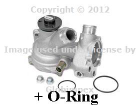 Mercedes w140 s320 (94-96) water pump w/ o-ring graf new + 1 year warranty