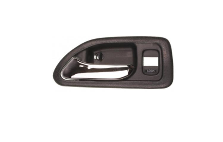 Left replacement inside frt dark gray door handle w/ lockhole 94-97 honda accord