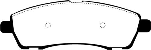 Ebc brakes dp61603 ebc 6000 series greenstuff truck/suv brakes; disc pads