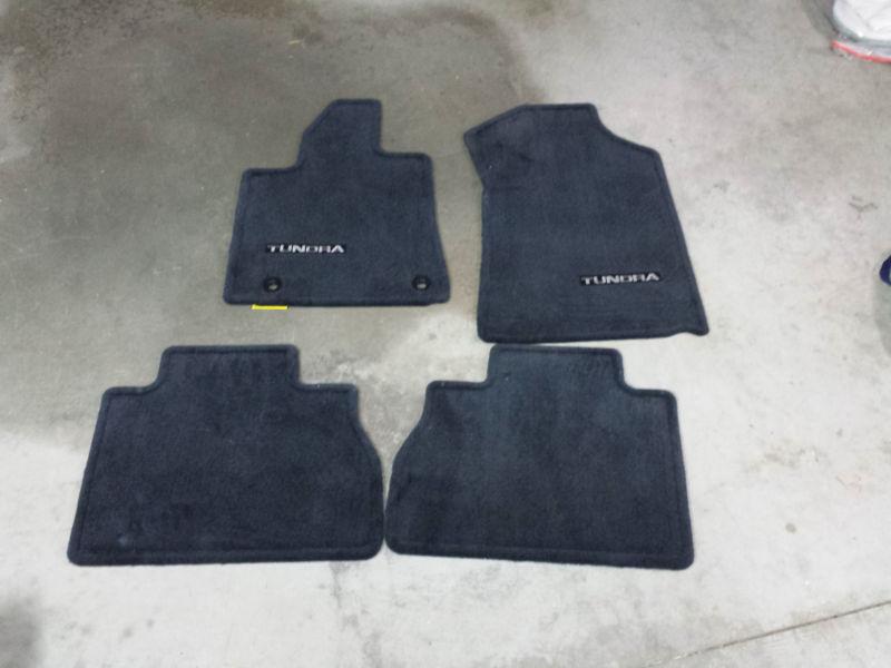 Carpet floor mats for 2012-2013 toyota tundra crew max & double cab-new, oem