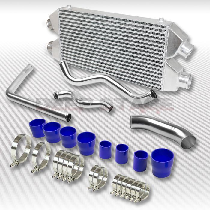 Bar&plate twin turbo intercooler+bolt-on piping 87-93 ford mustang v8 gt/lx/svt