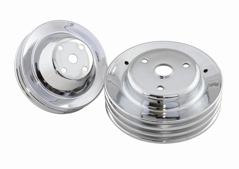 Mr. gasket 4963 chrome plated pulley set