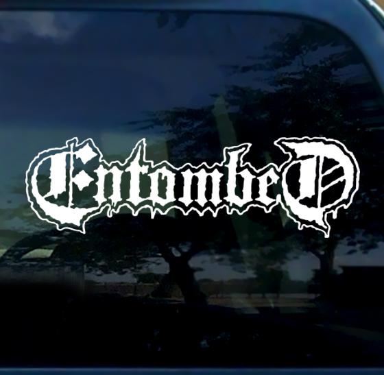Entombed vinyl decal sticker car death metal dismember nihilist unleashed