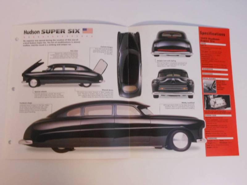 1948-1954 hudson super six imp brochure exc cond hot rods street machines grp 8