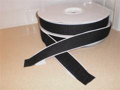 2" x 10 ft black hook&loop velcro tape with a super strong industrial adhesive