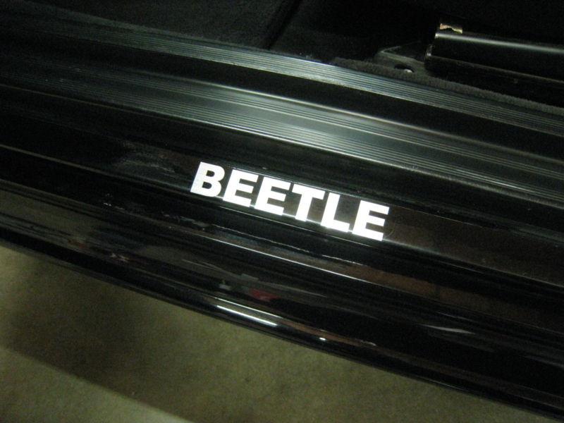 (2) door step decal sticker badge accent "beetle"