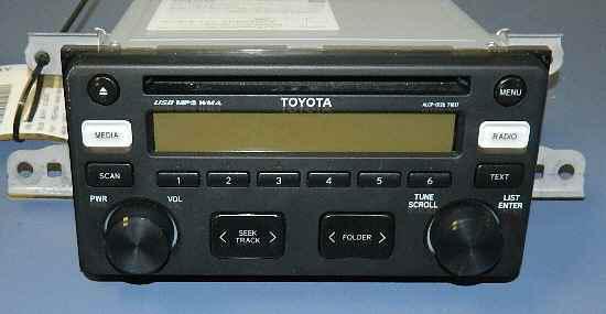 12 2012 toyota yaris cd mp3 player radio t1817 oem lkq