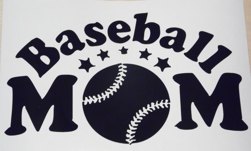 Baseball mom cool funny car window vinyl decal sticker choose from 10 colors