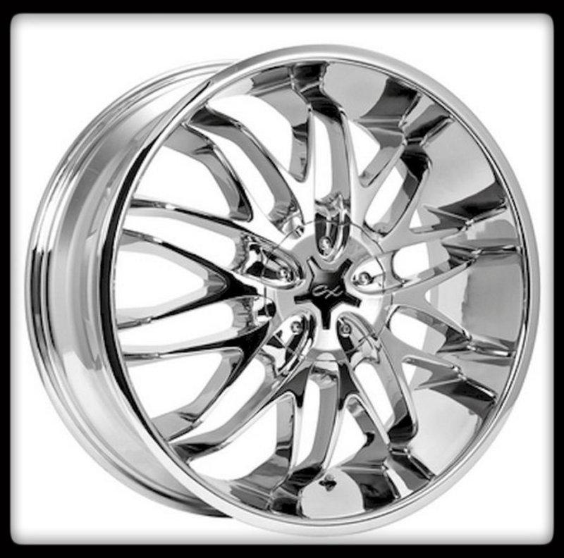 18" x 7.5" cx 818c cx-18 (5x110/115) charger monte carlo cts chrome wheels rims