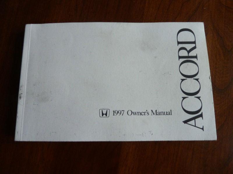 1997 honda accord owners manual sedan