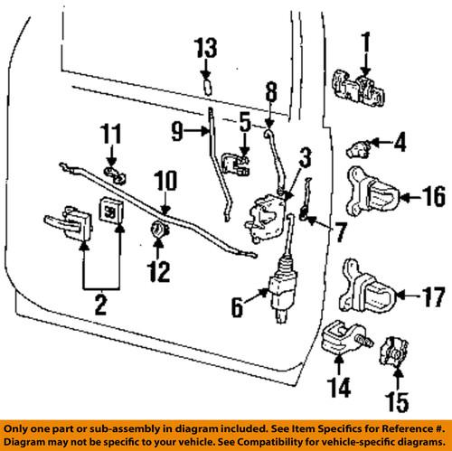 Ford oem 6l5z7821813c door lock kit-lock