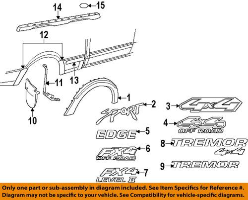 Ford oem 3l5z16720aaa pick up box-transfer