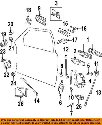 Ford oem 9w7z5421813b front door-latch