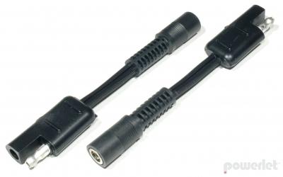 Powerlet coax female to sae cable 4"