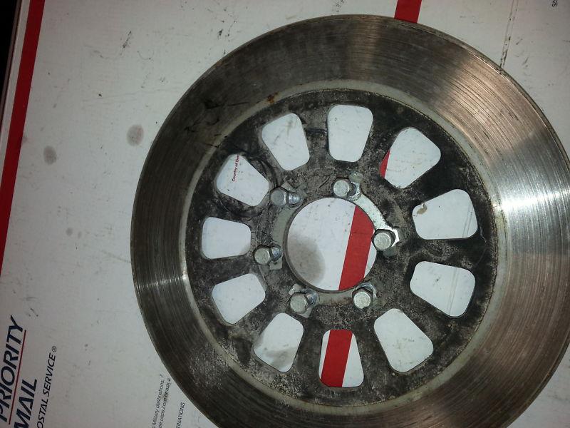 Yamaha xs650  front brake rotor with hardware  (free shipping)