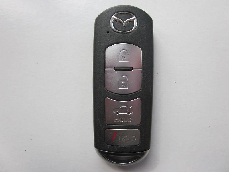 Oem mazda smart key keyless remote uncut key insert wazx1t768ske11a03