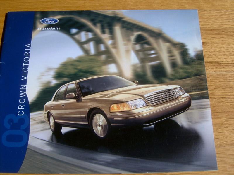 2003 ford crown victoria sales brochure