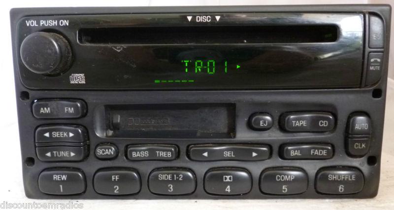  99-03 ford ranger f150 windstar explorer cd cassette radio yu3f-18c868-aa 