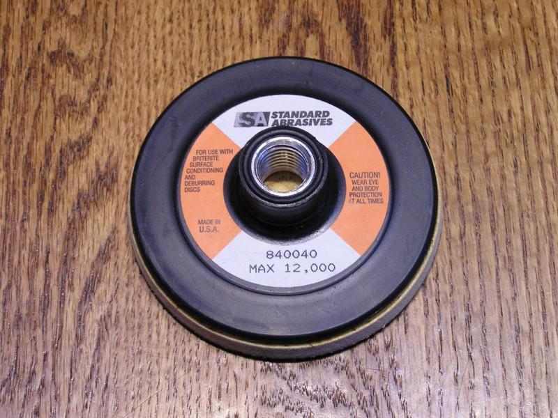 Standard abrasives hook and loop disc pad 840040 4" diameter 5/8"-11 new