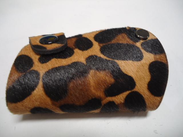 Mercedes benz key glove w203 210 211 220 animal leopard print faux fur villus  