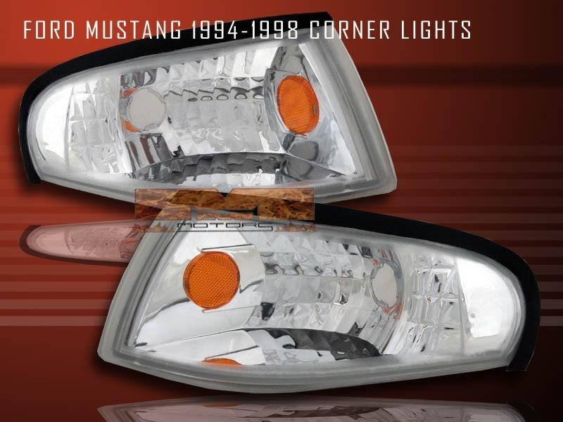 94-98 ford mustang euro claer signal corner lights 2-door 1995 1996 1997