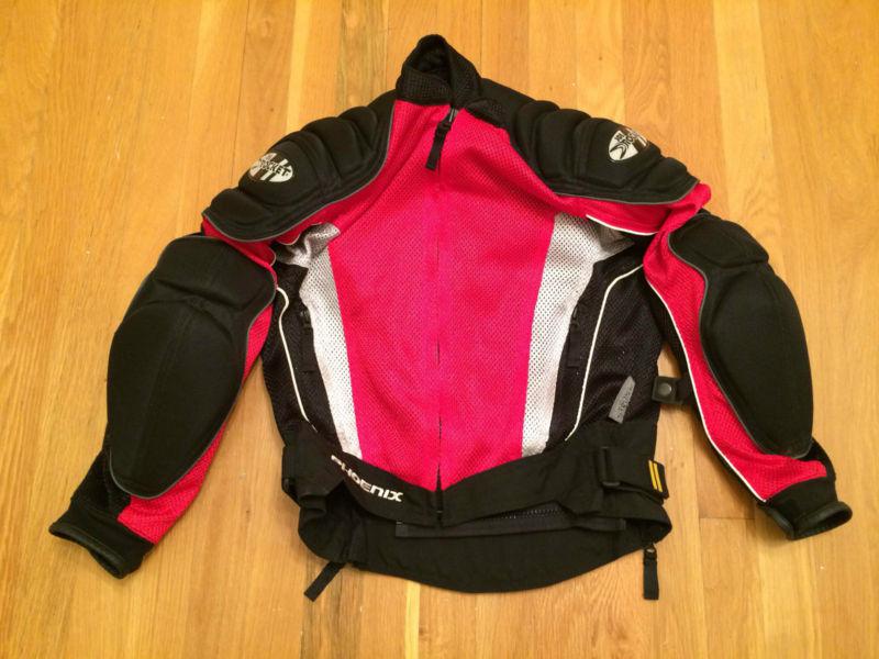 Joe rocket phoenix women small red/black mesh motorcycle jacket