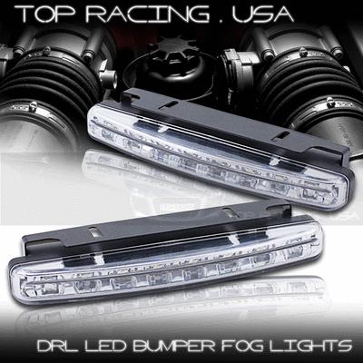 Ajp universal 4" daytime led drl projector headlights / bumper fog lights