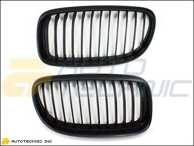 09 10 11 bmw e90 e91 lci 328i 335i 3 series 4d matte black front grille grilles