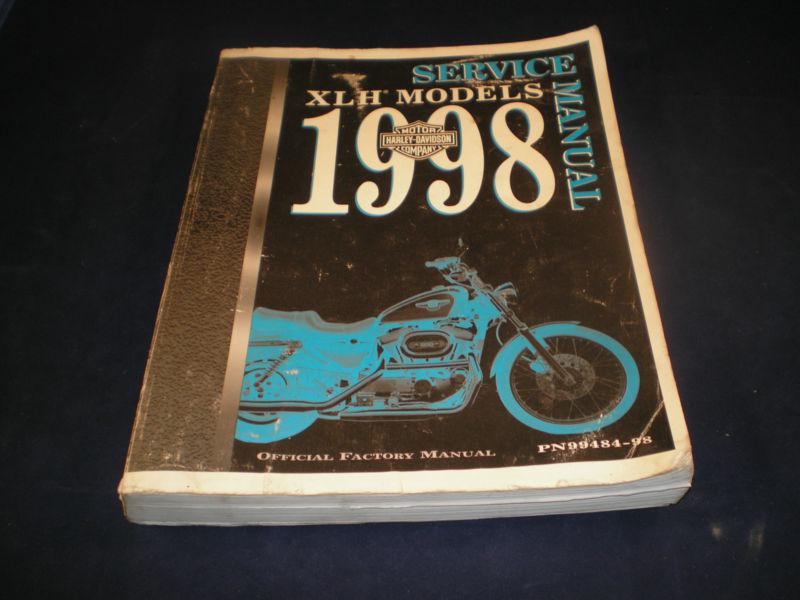 1998 harley-davidson xlh sportster models service manual xlh 883-xl 1200