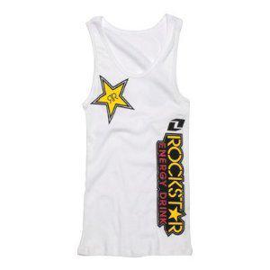 New from rockstar one industries womens moonely tanktop white xlarge