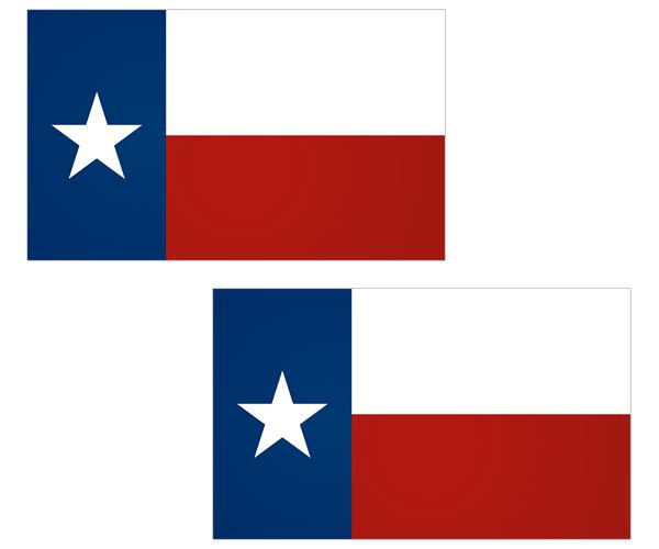 Texas state flag decal set 3"x1.8" tx american usa vinyl car bumper sticker zu1