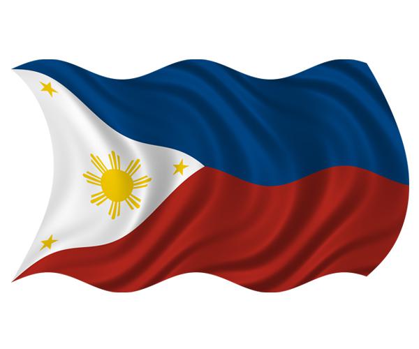 Philippines waving flag decal 5"x3" filipino vinyl car window bumper sticker zu1