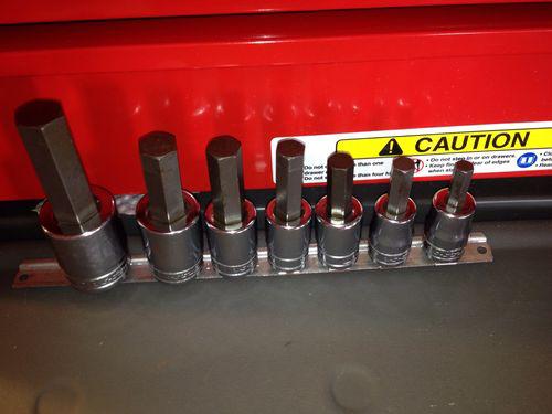 Snap on 1/2" drive 7 piece hex socket driver set 5/16 - 3/4 307esay