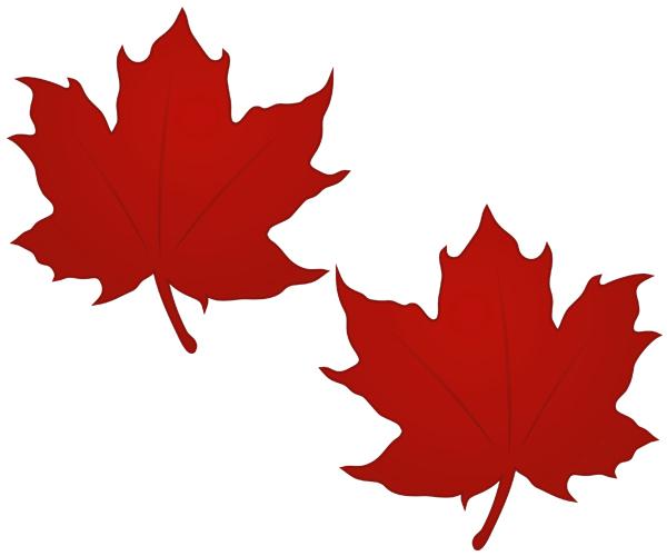 Canada maple leaf decal set 4"x3.9" canadian car vinyl bumper sticker zu1