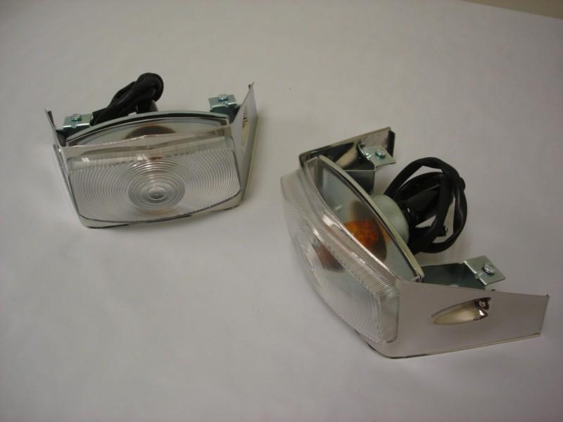 1956 ford truck stainless parking light lamps f series