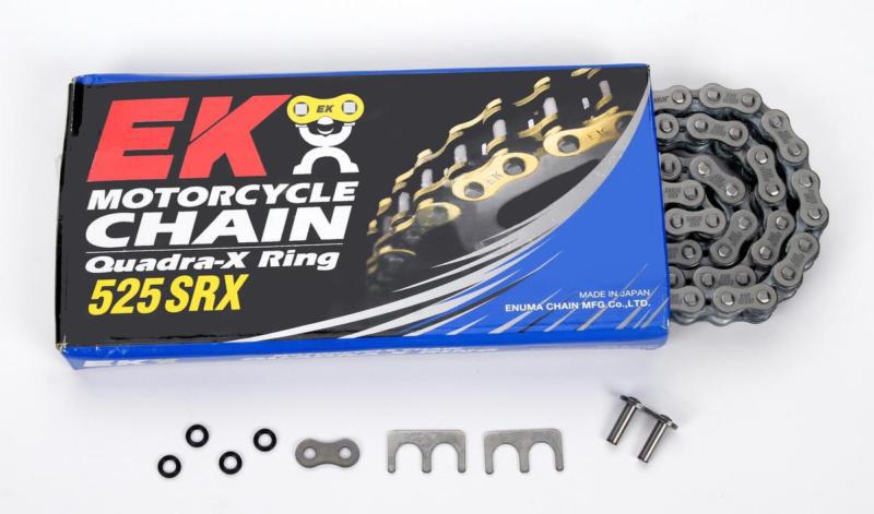 Ek chain 530 srx sport quadra x-ring chain natural  702-525srx-120