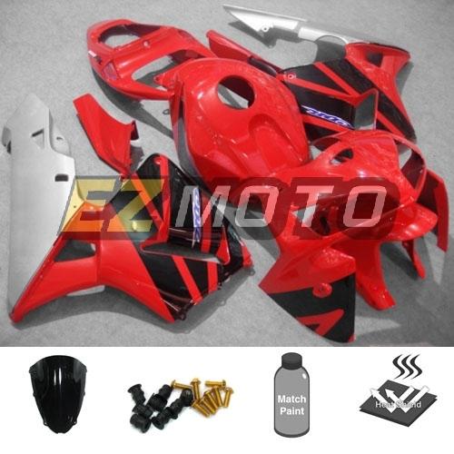 Injection fairing kit pack w/ windscreen & bolts for honda cbr600rr 2005 2006 ac