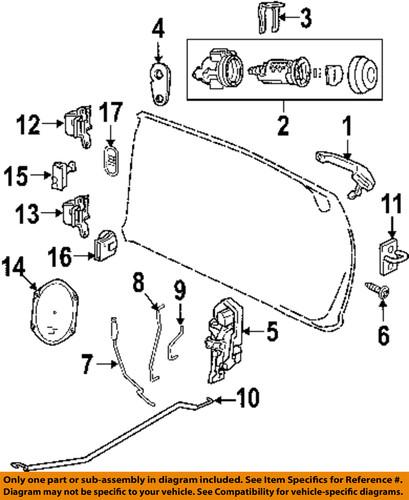 Chrysler oem 5067252ab front door-door check