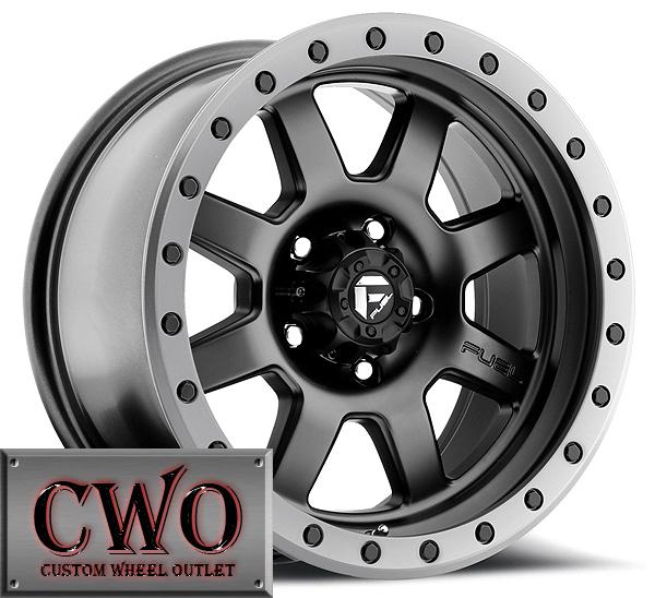 20x9 black fuel trophy rims 6x139.7 6 lug chevy gmc 1500 titan tundra cwo