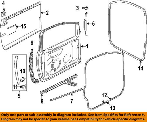 Volkswagen oem 1k3837701e9b9 door-door weather strip