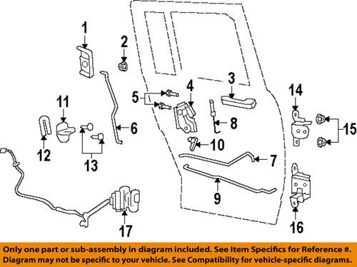 Jeep oem 6507578aa front door-latch rods screw