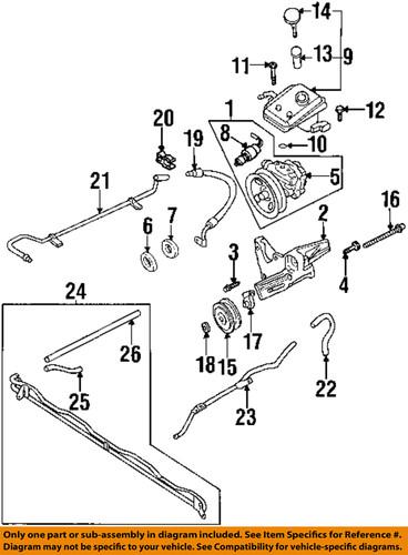 Subaru oem 800508330 pump & hoses-steering-reservoir assembly bolt