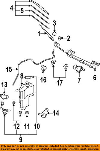 Toyota oem 8521135140 wiper arm/windshield wiper arm