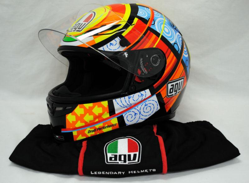 Agv gp tech elements motorcycle helmet - valentino rossi size large