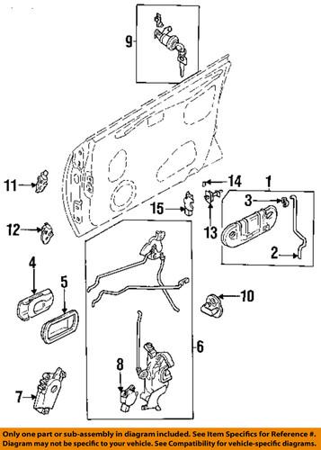 Subaru oem 62316fa110 door lock actuator motor/door lock motor