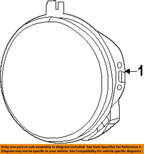 Mopar oem 5182021ab fog light-fog lamp assembly