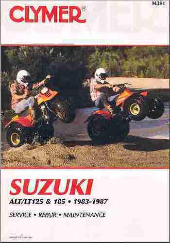 Suzuki alt/lt 125cc & 185cc atv repair shop manual 1983 1984 1985 1986 1987