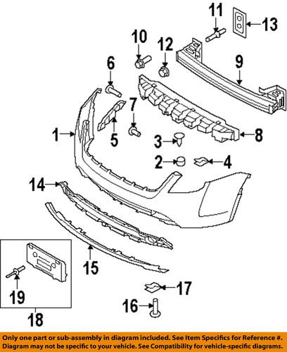 Mercury oem an7z8200b front bumper-grille surround